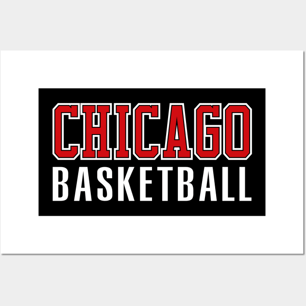 Chicago Basketball Wall Art by Buff Geeks Art